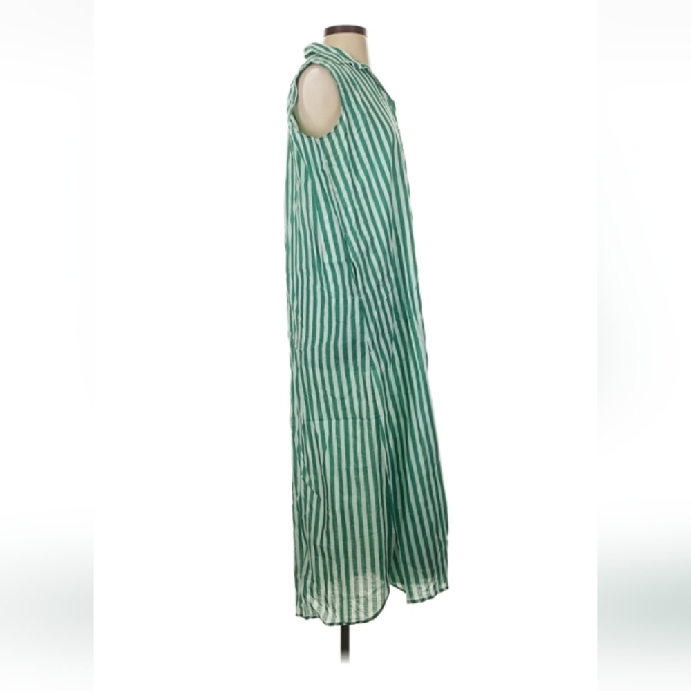 TEMBO Menorca Green Stripe Maxi Dress S/M NWT - Picture 6 of 8